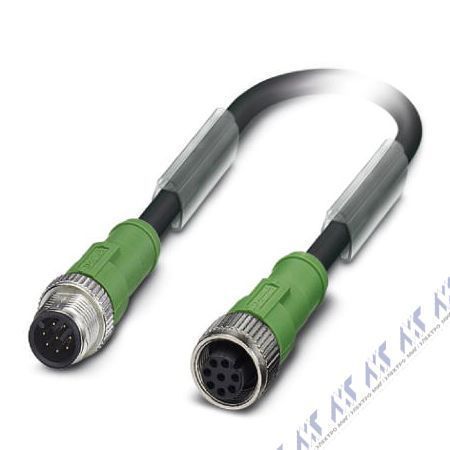 SAC-8P-M12MS/ 0,3-PUR/M12FS