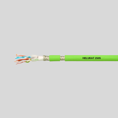 HELUKAT 250S S-FTP PUR Kat.6 Schleppkette зеленый