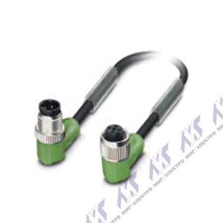 SAC-4P-M12MR/0,3-PVC/M12FR