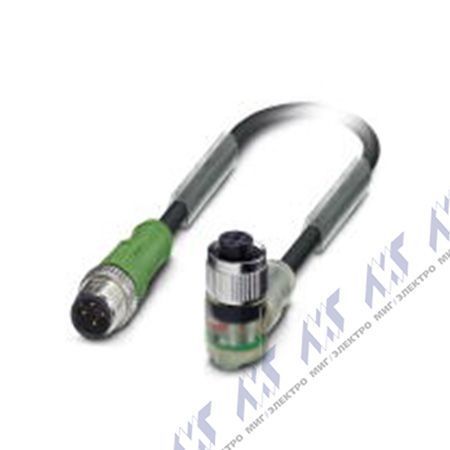 SAC-4P-M12MS/0,6-PVC/M12FR-3L