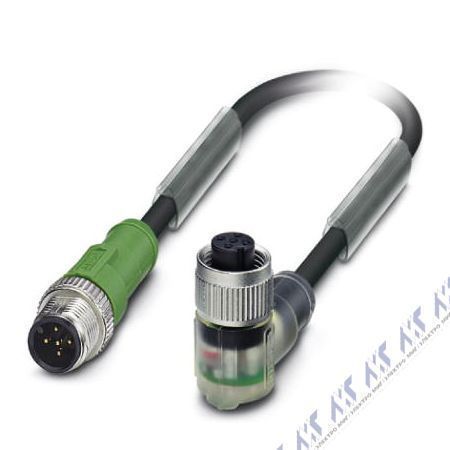 SAC-5P-M12MS/0,6-PUR/M12FR-3L