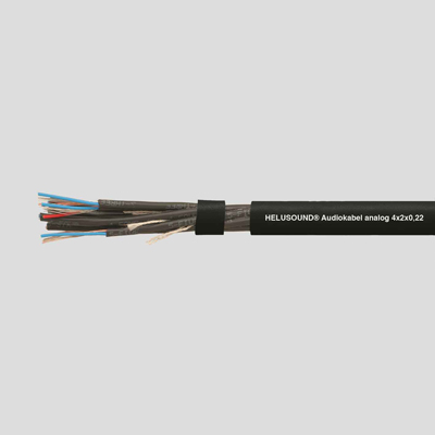AUDIOKABEL 4x2x0,22 sw