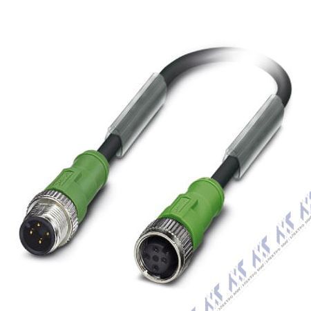 SAC-4P-M12MS/ 2,5-PUR/M12FS