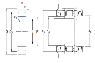 Подшипник NU314ECM/HC5C3 (SKF)