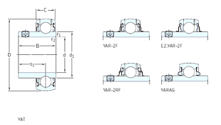 Подшипник YAR203-010-2F (SKF)