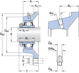Подшипник FY 1.1/2 LF/AH (SKF)