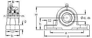 Подшипник UCP 206 (AST)