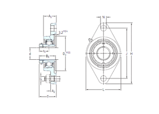 Подшипник FYTJ 30 KF+H 2306 (SKF)