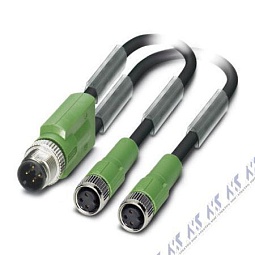 SAC-3P-M12Y/2X0,6-PUR/M 8FS