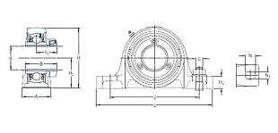 Подшипник SY 40 PF (SKF)