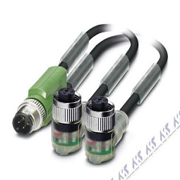SAC-3P-M12Y/2X0,6-PUR/M12FR2LB
