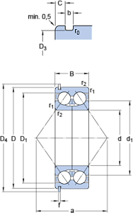 Подшипник 3309 DNRCBM (SKF)