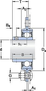 Подшипник PF 45 RM (SKF)