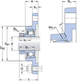 Подшипник FYT 1.1/8 FM (SKF)