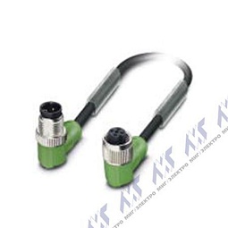 SAC-4P-M12MR/0,3-PVC/M12FR