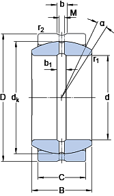 Подшипник GE 17 ES (SKF)