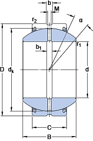 Подшипник GEZH 304 ES-2RS (SKF)