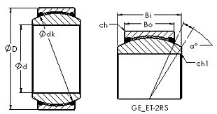 Подшипник GEG100ET-2RS (AST)