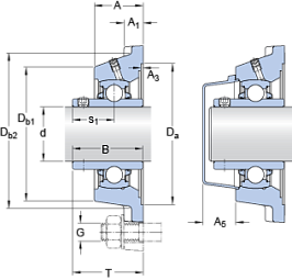 Подшипник FY 45 TDW (SKF)