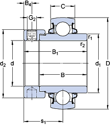 Подшипник YELAG 207-104 (SKF)