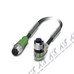SAC-4P-M12MS/0,6-PVC/M12FR-3L