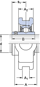 Подшипник TUJ 55 TF (SKF)
