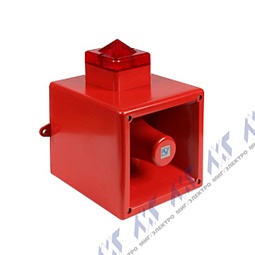PAB 120 230В AC линза красная