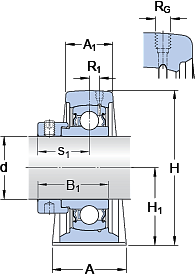 Подшипник SYF 20 FM (SKF)