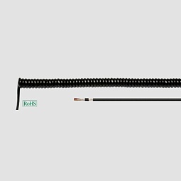 PUR-SPIKA WL 400мм geschirmt 6x0,14 кв.мм, черный