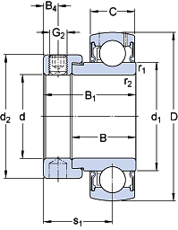 Подшипник E2.YET 205 (SKF)