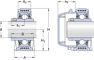 Подшипник SYWK 25 YTA (SKF)
