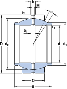 Подшипник GEG 63 ES (SKF)