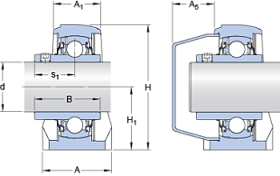 Подшипник SYWK 1.15/16 LTA (SKF)