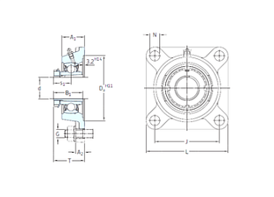 Подшипник FYJ 45 KF+H 2309 (SKF)