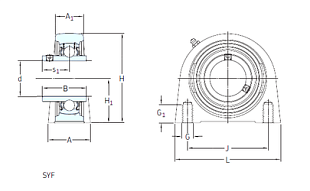 Подшипник SYF 40 FM (SKF)