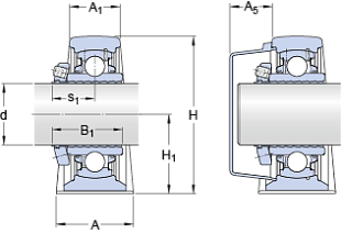 Подшипник SY 1.7/16 LDW (SKF)