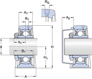 Подшипник SY 60 LF (SKF)